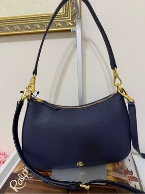 LAUREN Ralph Lauren Navy Shoulder/Crossbody Danni Bag